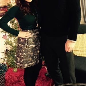 JCrew mini 100% polyester fully lined skirt